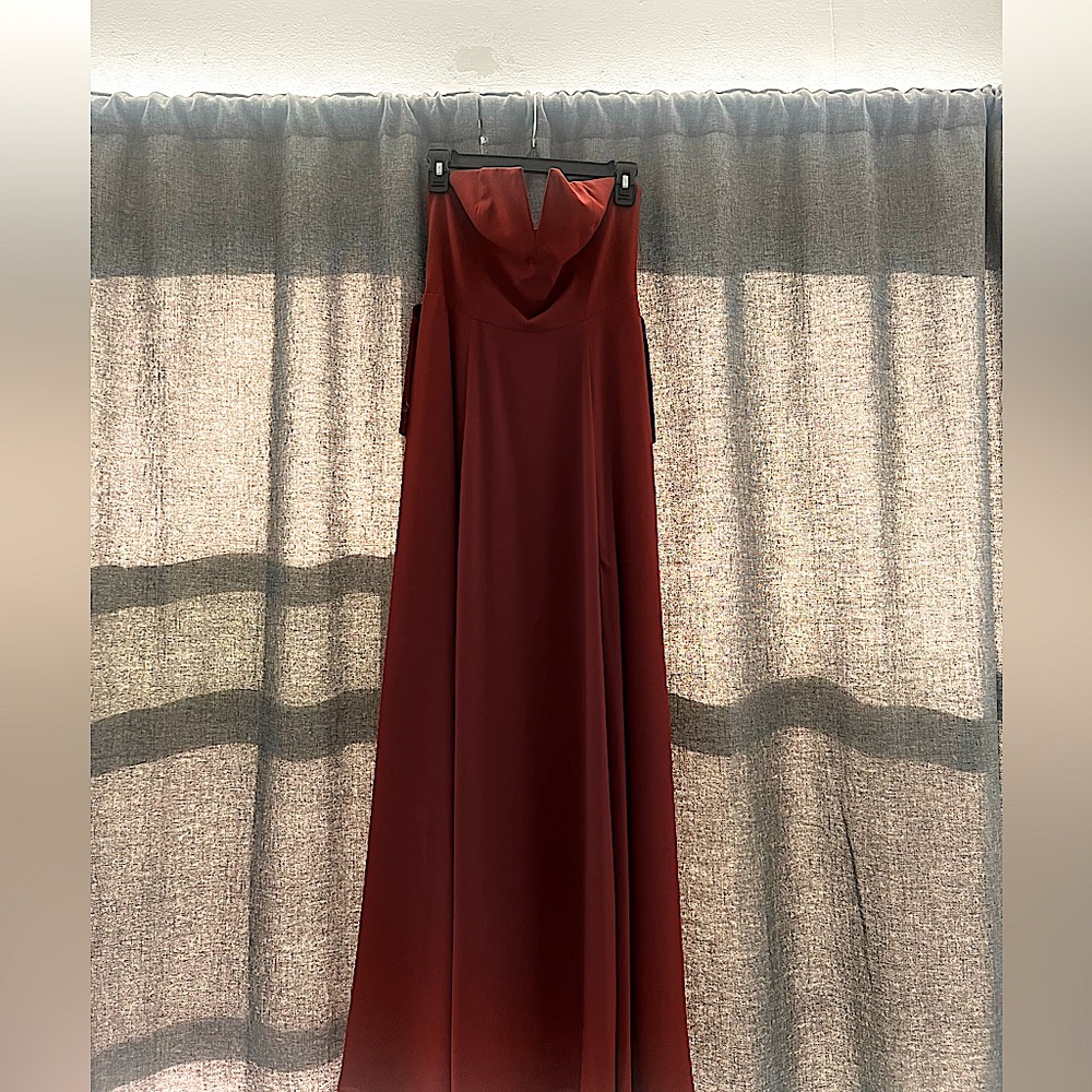 Bridesmaid dress burnt orange